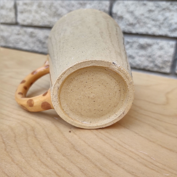 Stoneware Giraffe Mug (or Succulent Pot !) FLAW - Picture 7 of 9